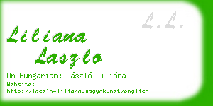 liliana laszlo business card